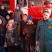 В гостях у Жирновской пожарно - спасательной части